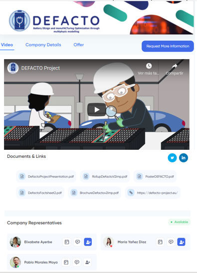 DEFACTO AT THE BATTERY INNOVATION DAYS
