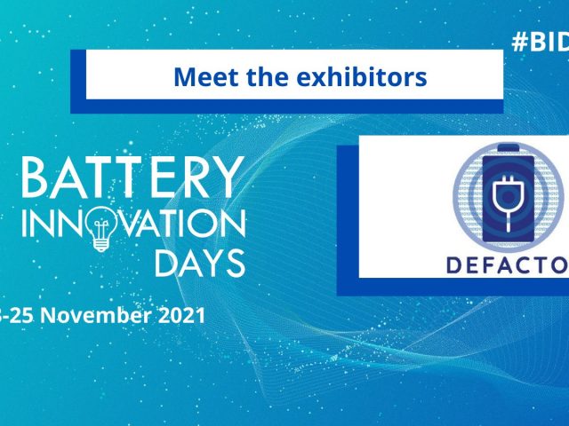 DEFACTO AT THE BATTERY INNOVATION DAYS