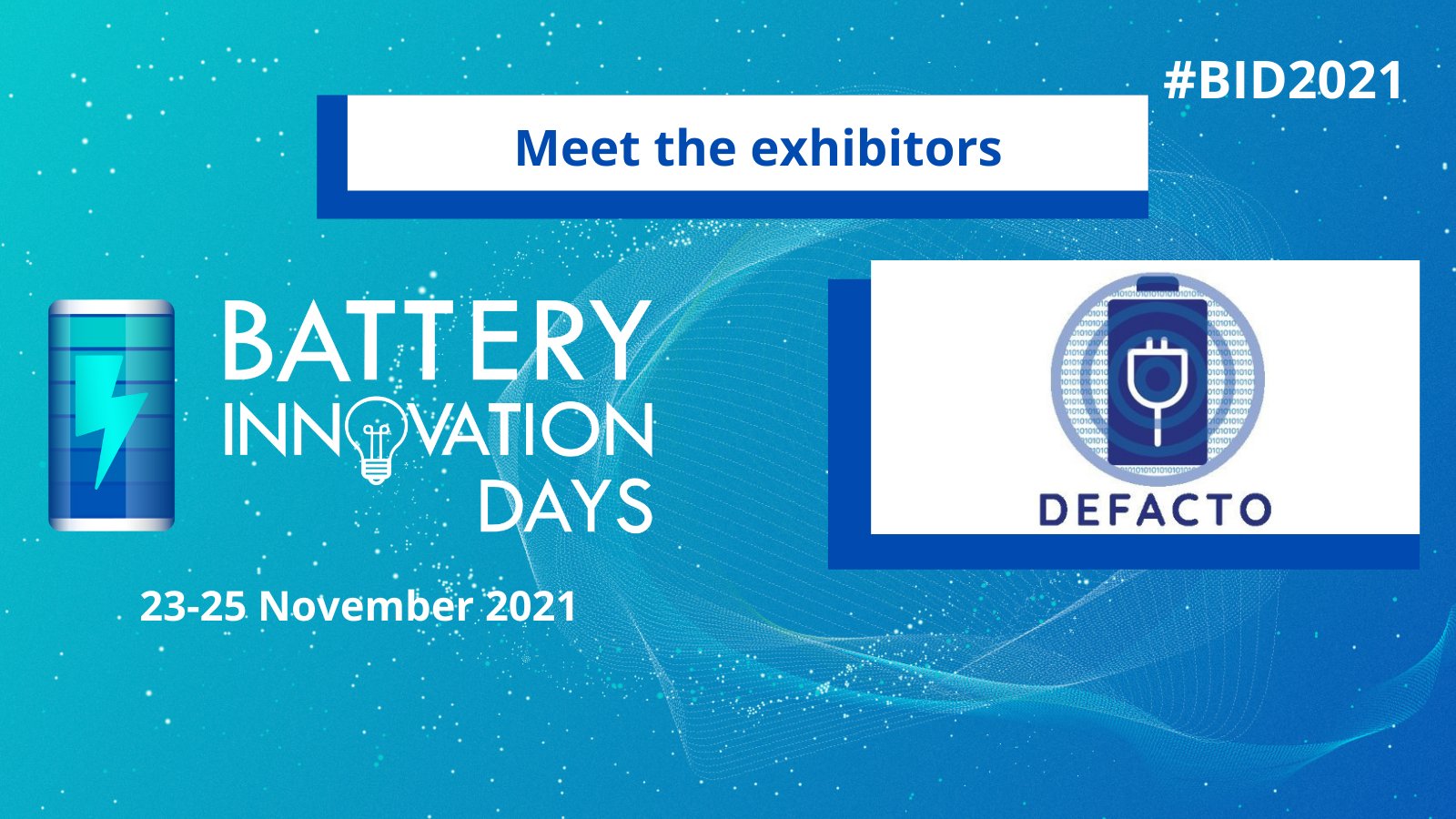 DEFACTO AT THE BATTERY INNOVATION DAYS